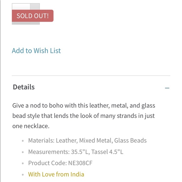 Noonday Artifact Necklace - Picture 2 of 3